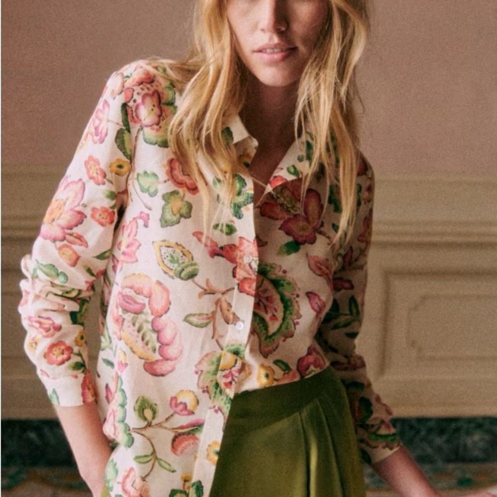 Sezane Pierro Shirt, Aria Print - 34